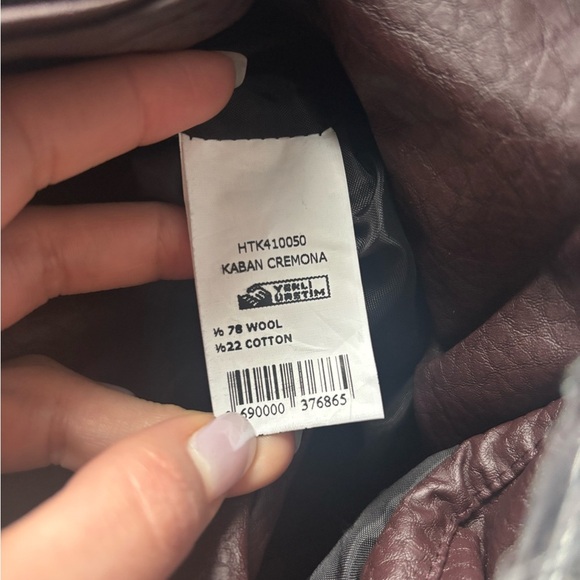 Burgundy Faux Leather Trench Coat - Picture 8 of 8